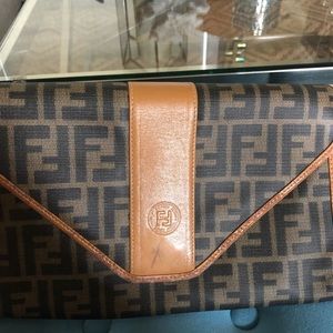 Authentic Fendi clutch/ crossbody
